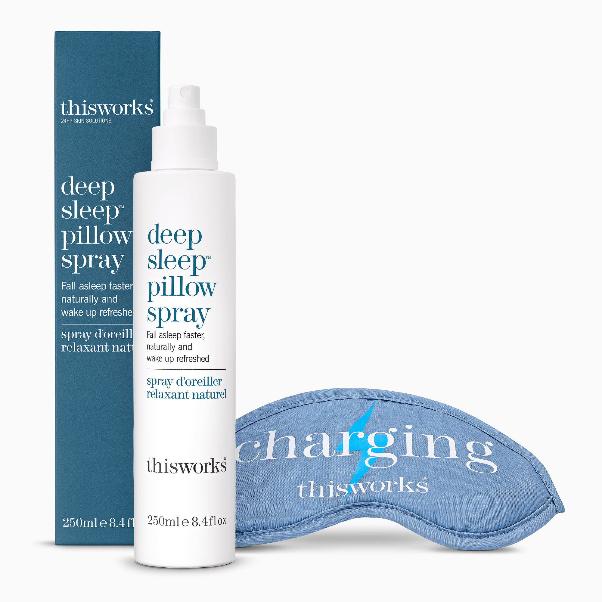the healing garden sleep well spray deep sleep pillow spray 250ml & eye mask