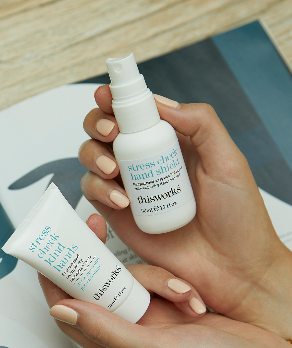 stress check hand shield